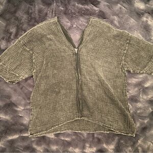 Chic Gray Women's Blouse